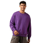 Men's Fleece Oversized Purple Sweatshirt