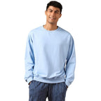 Men's Fleece Oversized Powder Blue Sweatshirt
