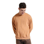 Men Round Neck Slate Orange Sweatshirt