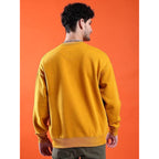 Men Round Neck Mustard Sweatshirt