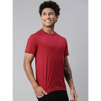 Men Regular Fit Red T-Shirt