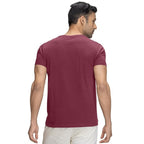 Men Regular Fit Maroon T-Shirt