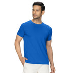 Men Regular Fit Royal Blue T-Shirt