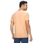 Men Regular Fit Light Orange T-Shirt