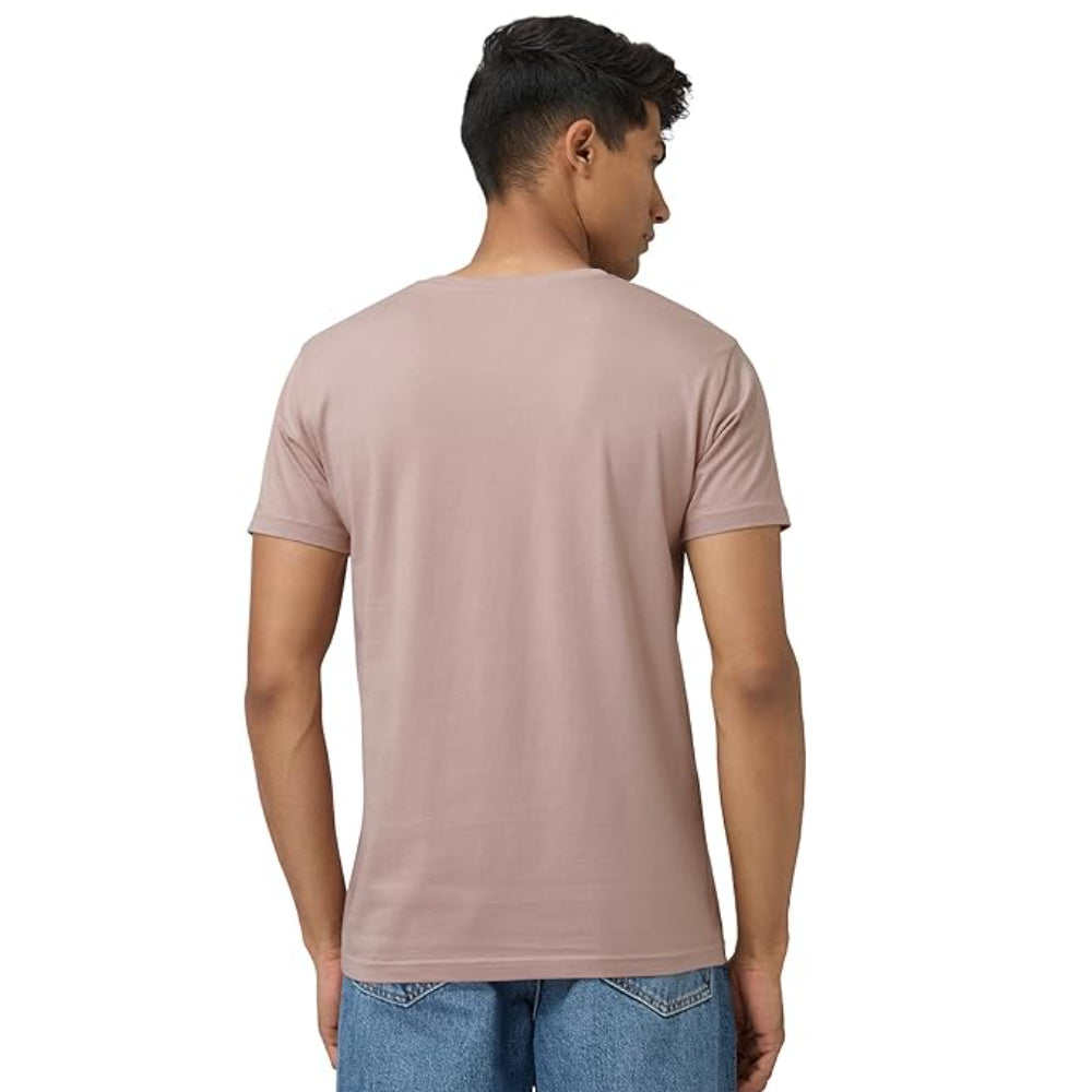 Men Regular Fit Tea White T-Shirt