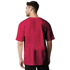 Men Oversized Maroon T-Shirt