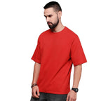 Men Oversized Red T-Shirt