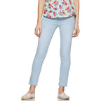 Women Stretchable Denim Light Blue Jeans