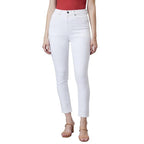 Women Stretchable Denim White Jeans