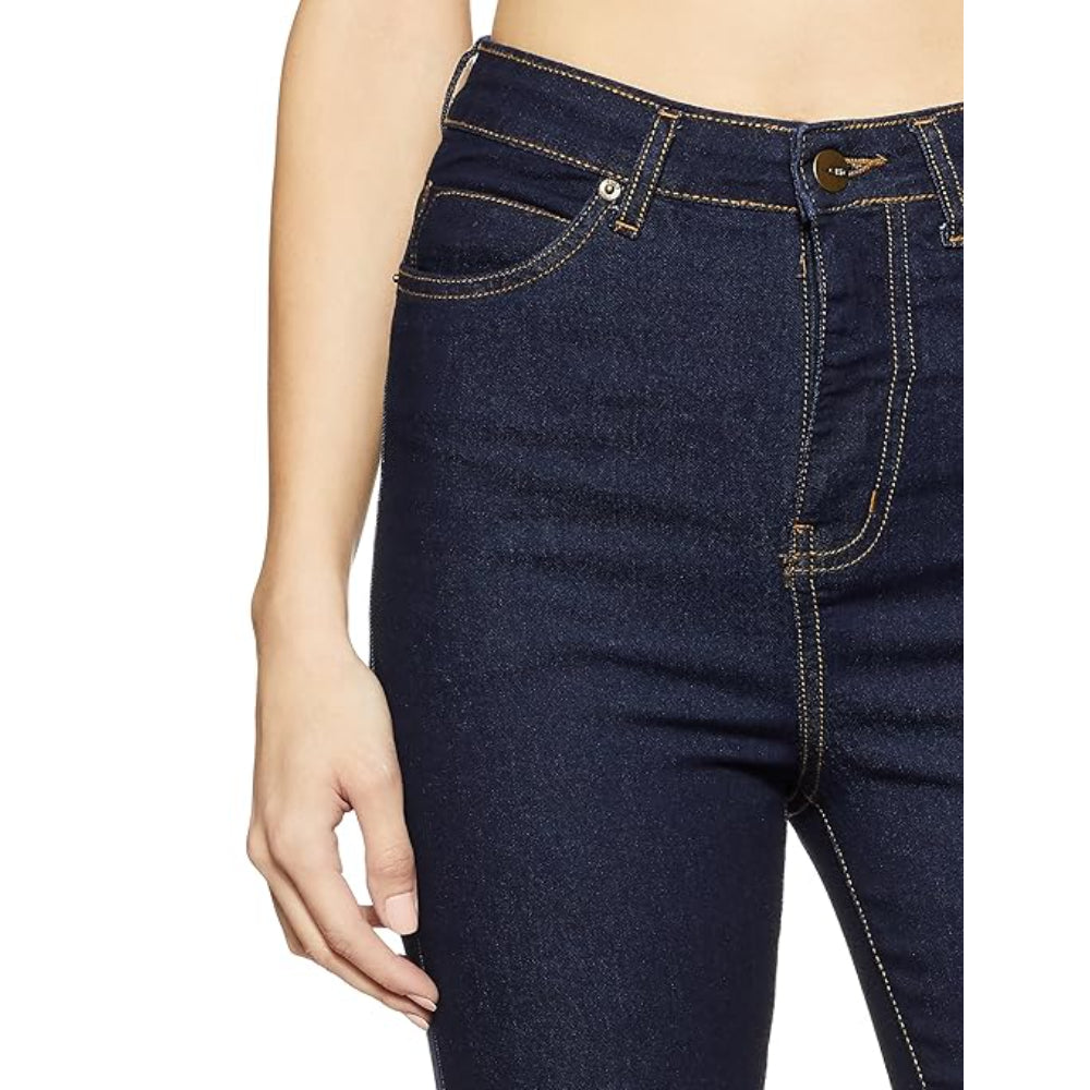 Women Stretchable Denim Navy Blue Jeans