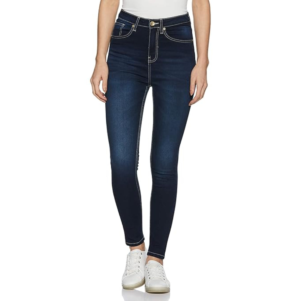 Women Ankle Length Iris Navy Jeans