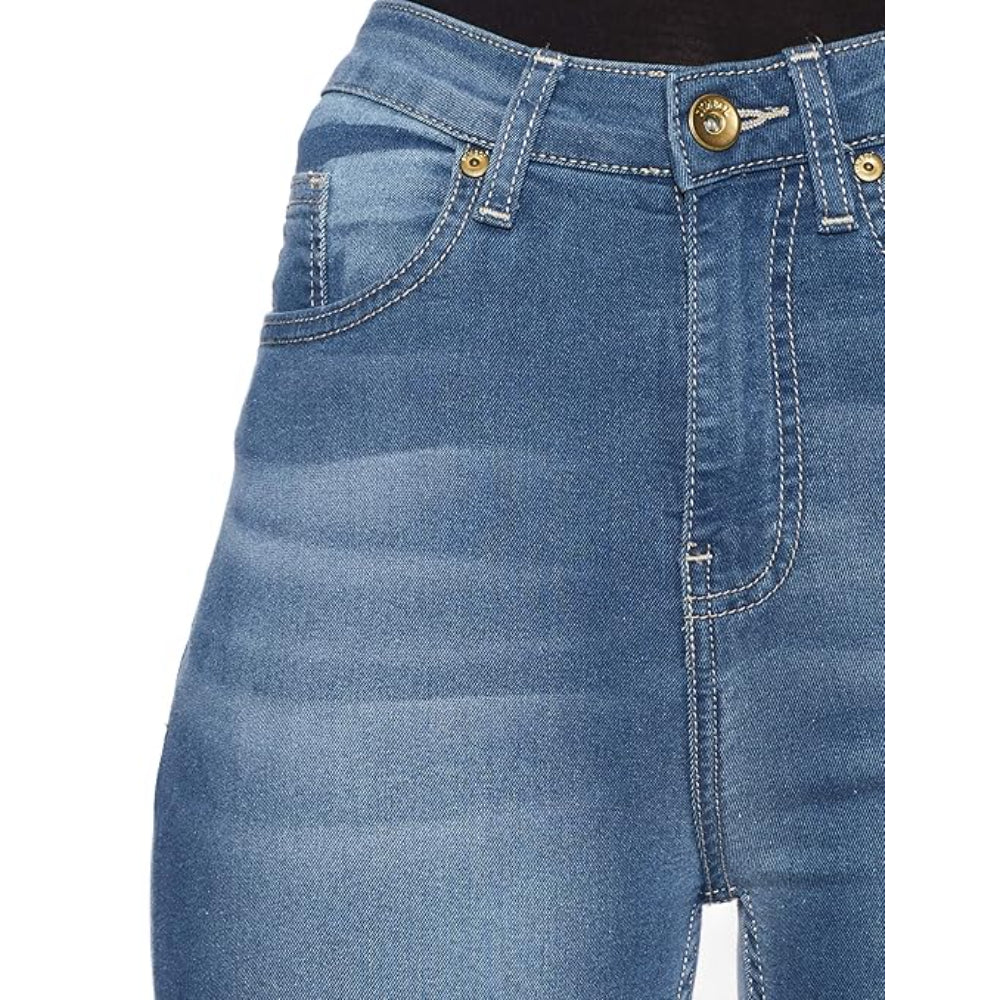 Women Ankle Length Light Blue Jeans