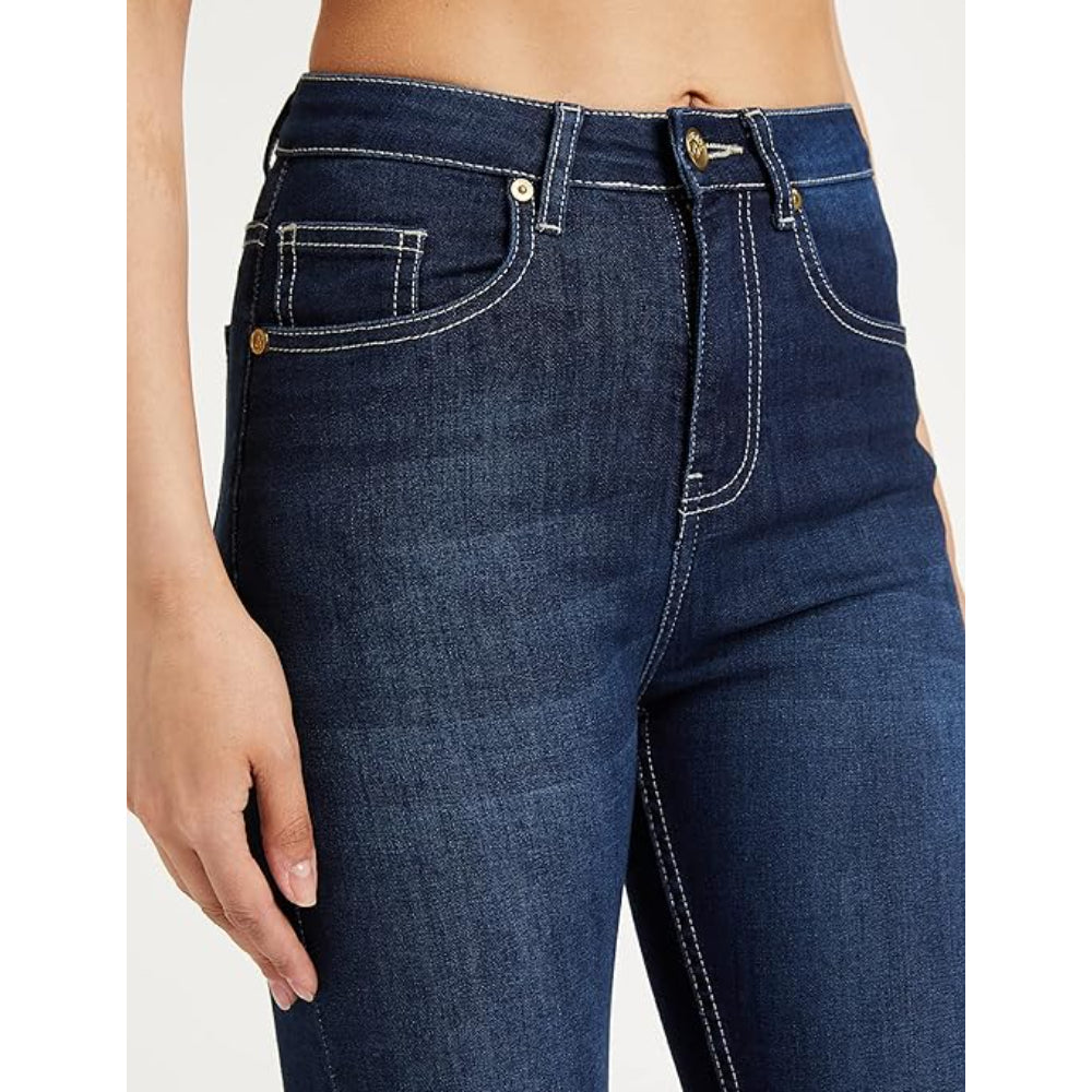 Women Ankle Length Dark Navy Jeans