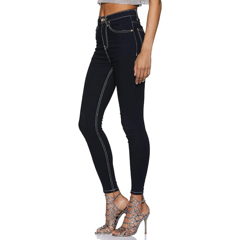 Women Ankle Length Navy Jeans