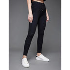 Women Skinny Regular Graphite Black Jeans