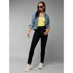 Women Skinny Regular Ink Black Jeans