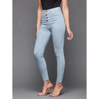Women Skinny Regular Light Blue Jeans