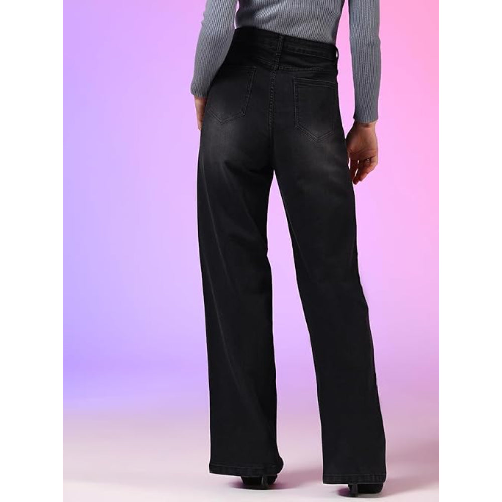 Women High Waisted Black Jeans