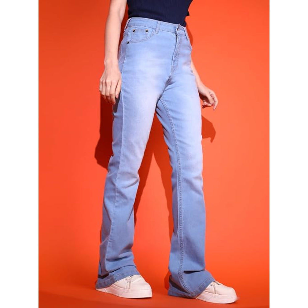 Women High Waisted Beau Blue Jeans