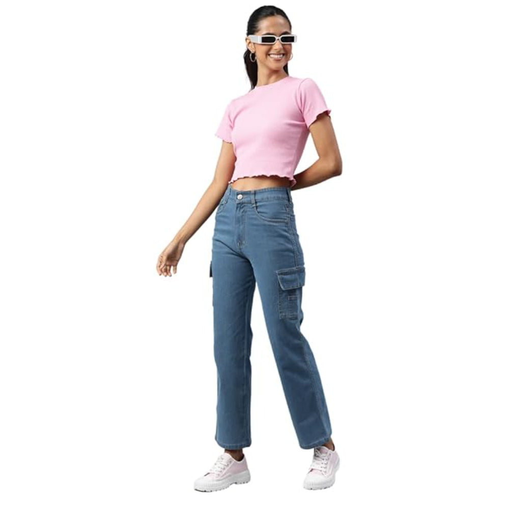 Women Stretchable Cargo Stone Joggers