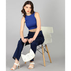 Women Cargo Dark Blue Jeans