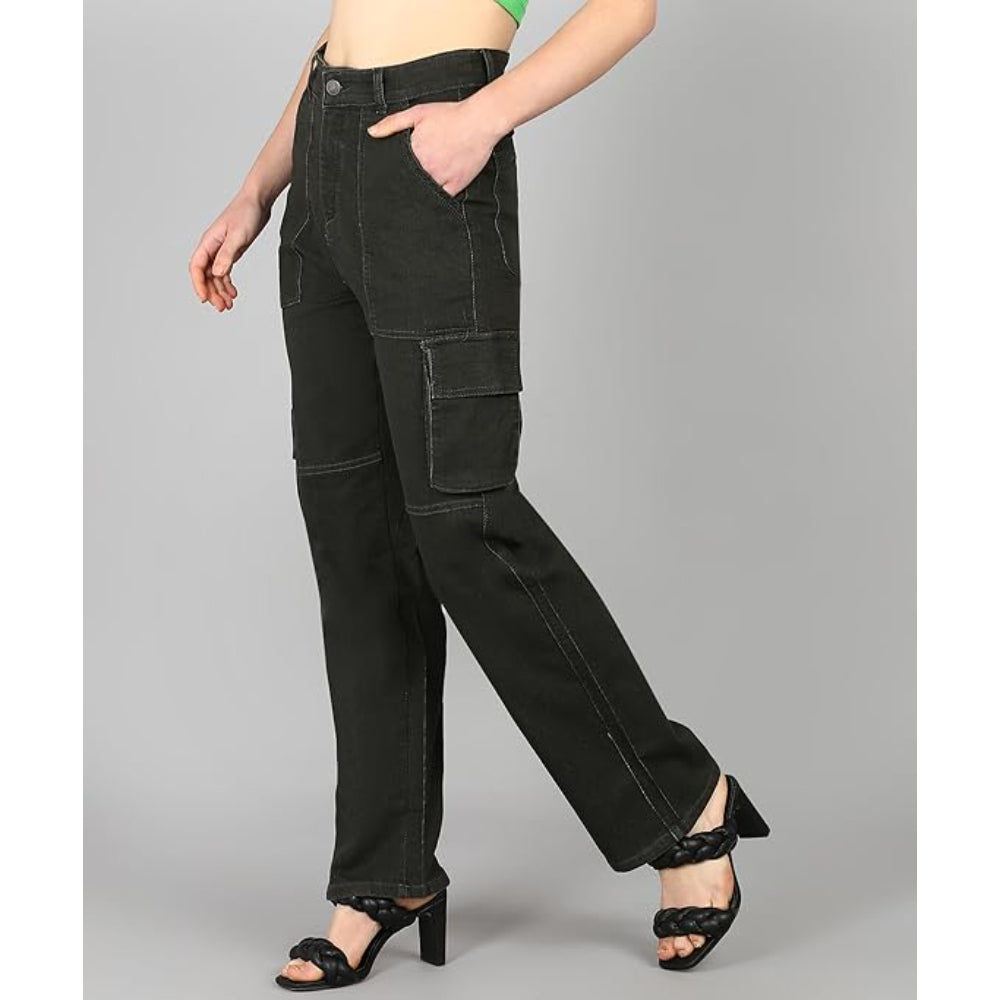 Women Cargo Dark Grey Jeans