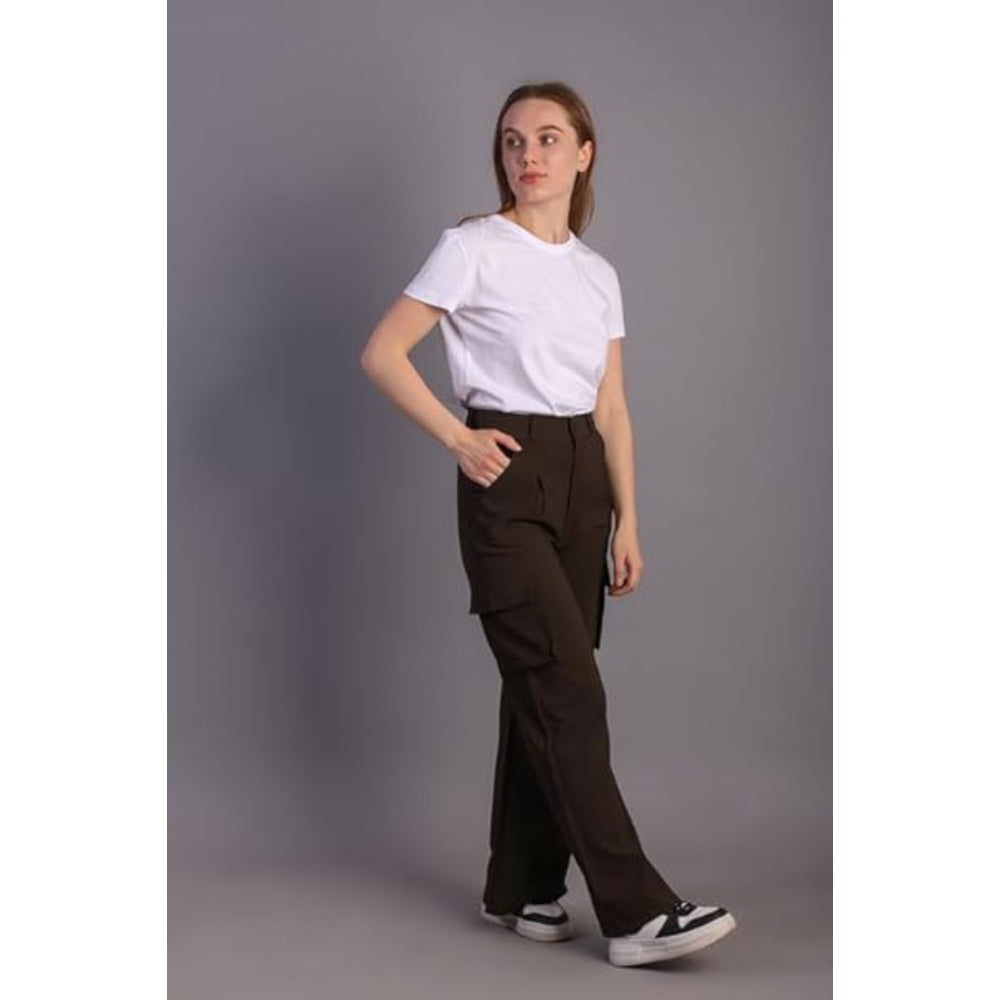 Women Korean Cargo Brown Pants