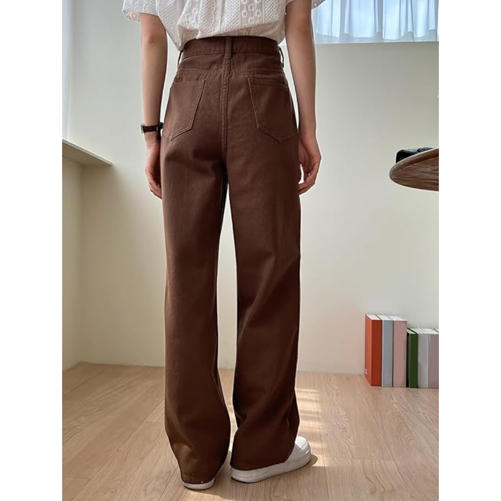 Womens Denim Brown Jeans