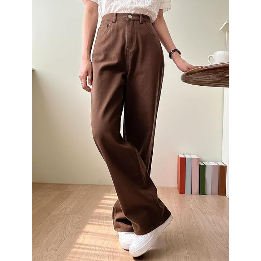Womens Denim Brown Jeans