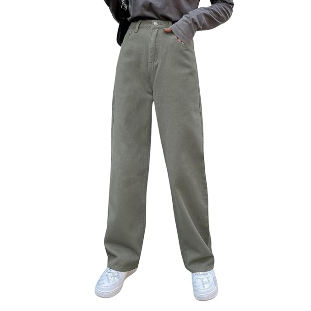 Womens Denim Green Jeans
