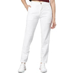 Womens High Rise White Jeans