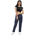 Womens High Rise Dark Blue Jeans