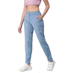 Womens High Rise Ice Blue Jeans