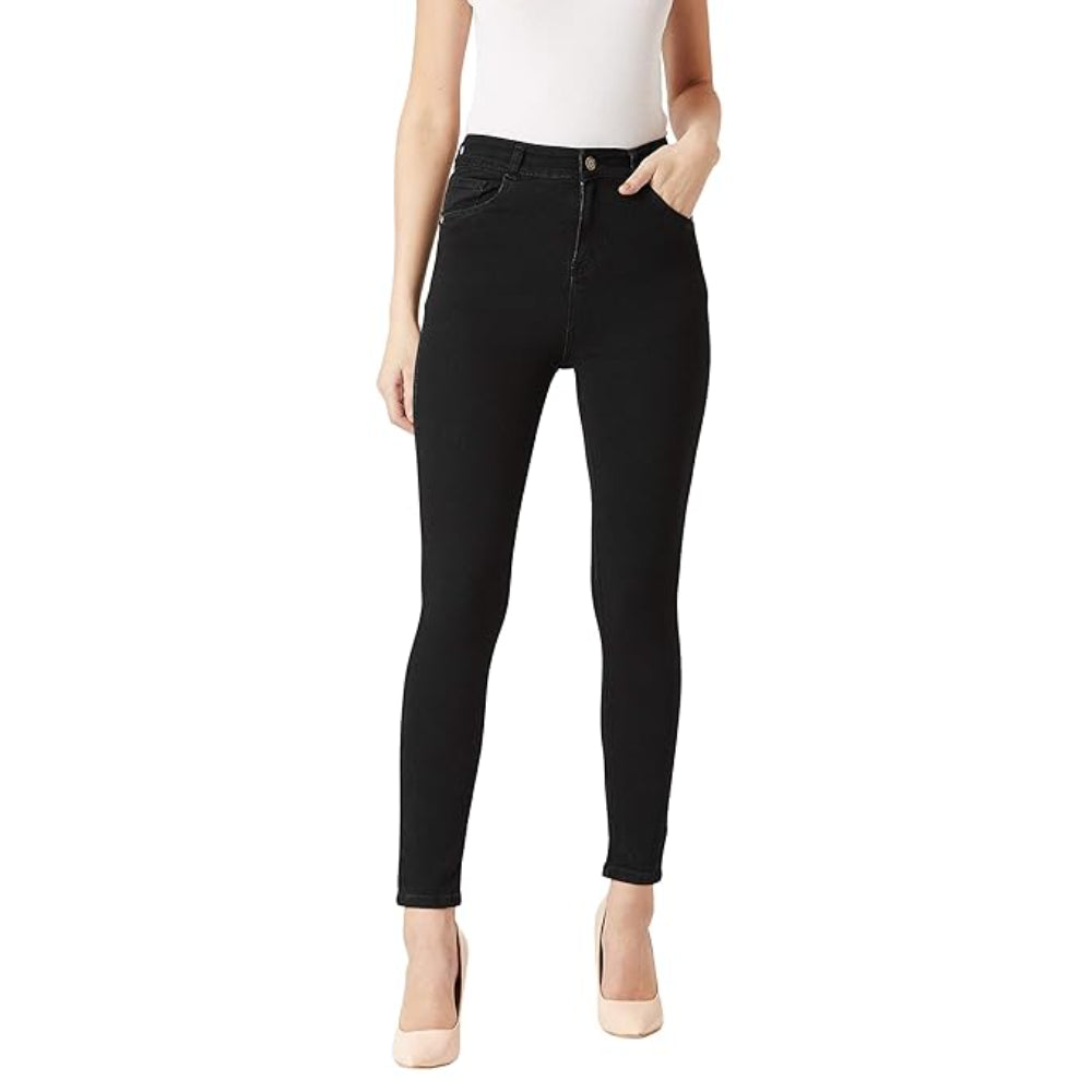 Women Skinny Fit Black Jeans