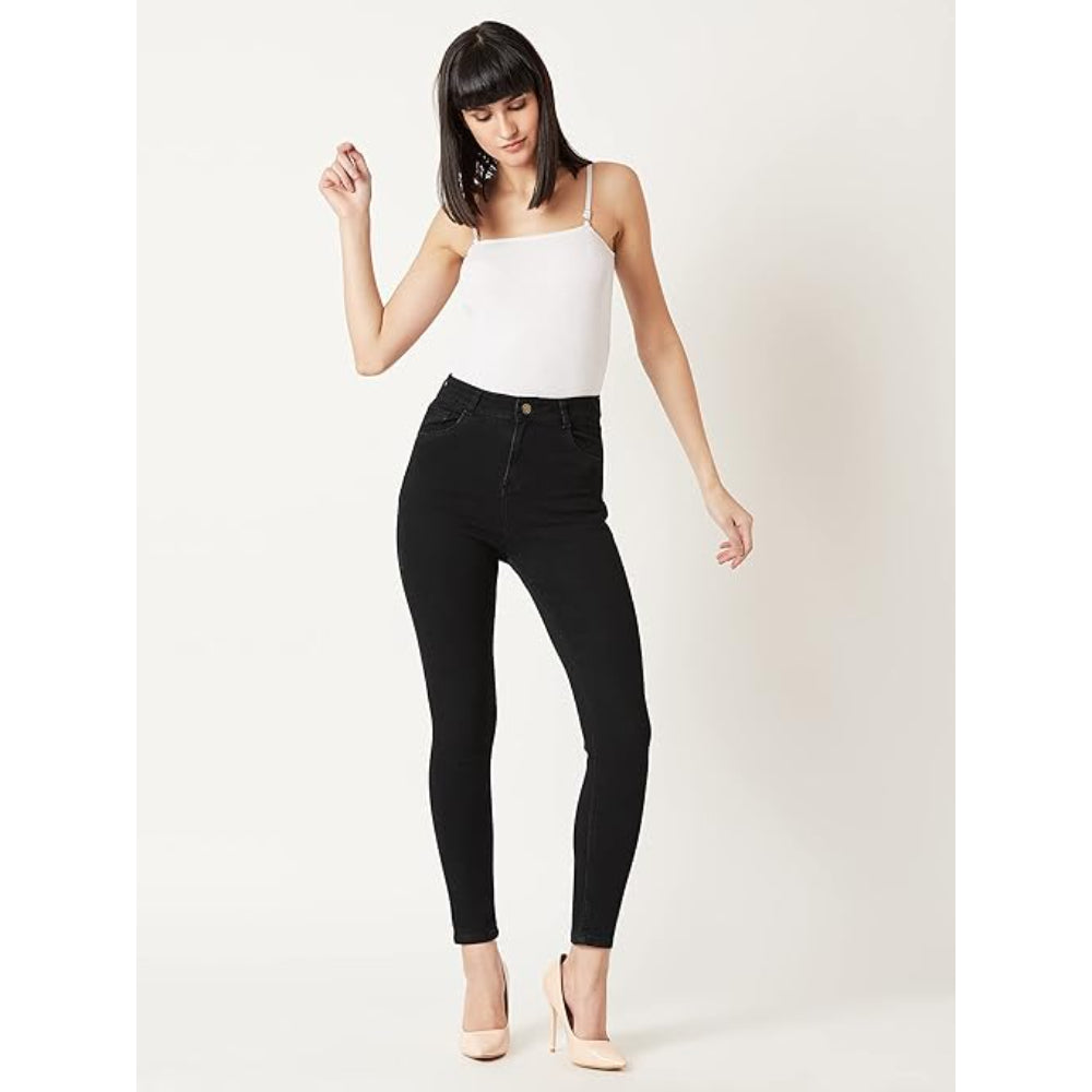 Women Skinny Fit Black Jeans