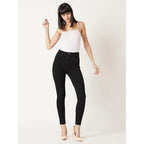 Women Skinny Fit Black Jeans