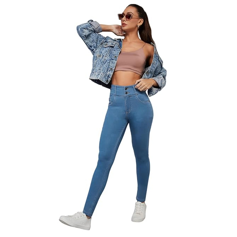 Women Skinny Fit Colorado Blue Jeans