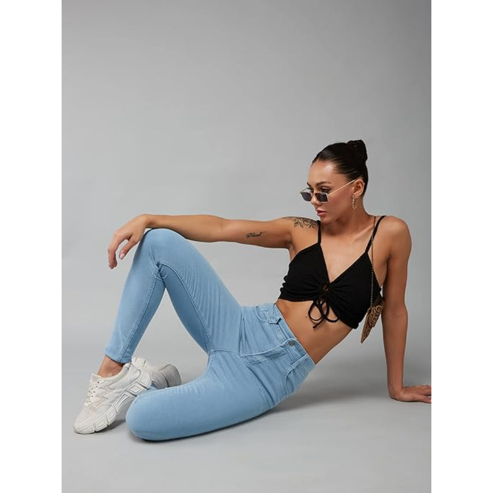 Women Skinny Fit Light Blue Jeans