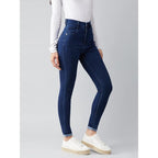 Women Skinny Fit Navy Blue Jeans