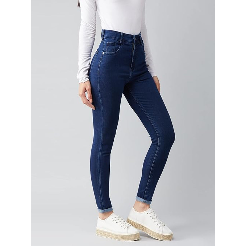 Women Skinny Fit Navy Blue Jeans