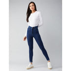 Women Skinny Fit Navy Blue Jeans