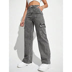 Women's Cargo Ash Grey Jeans
