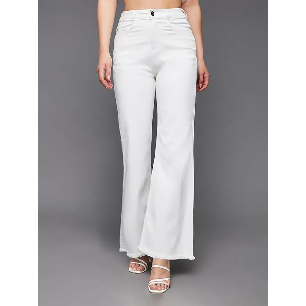 Women's Bootcut White Jeans