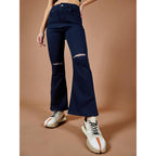 Women's Bootcut Deep Blue Jeans