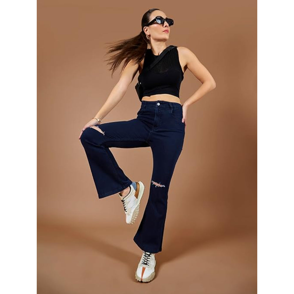Women's Bootcut Deep Blue Jeans