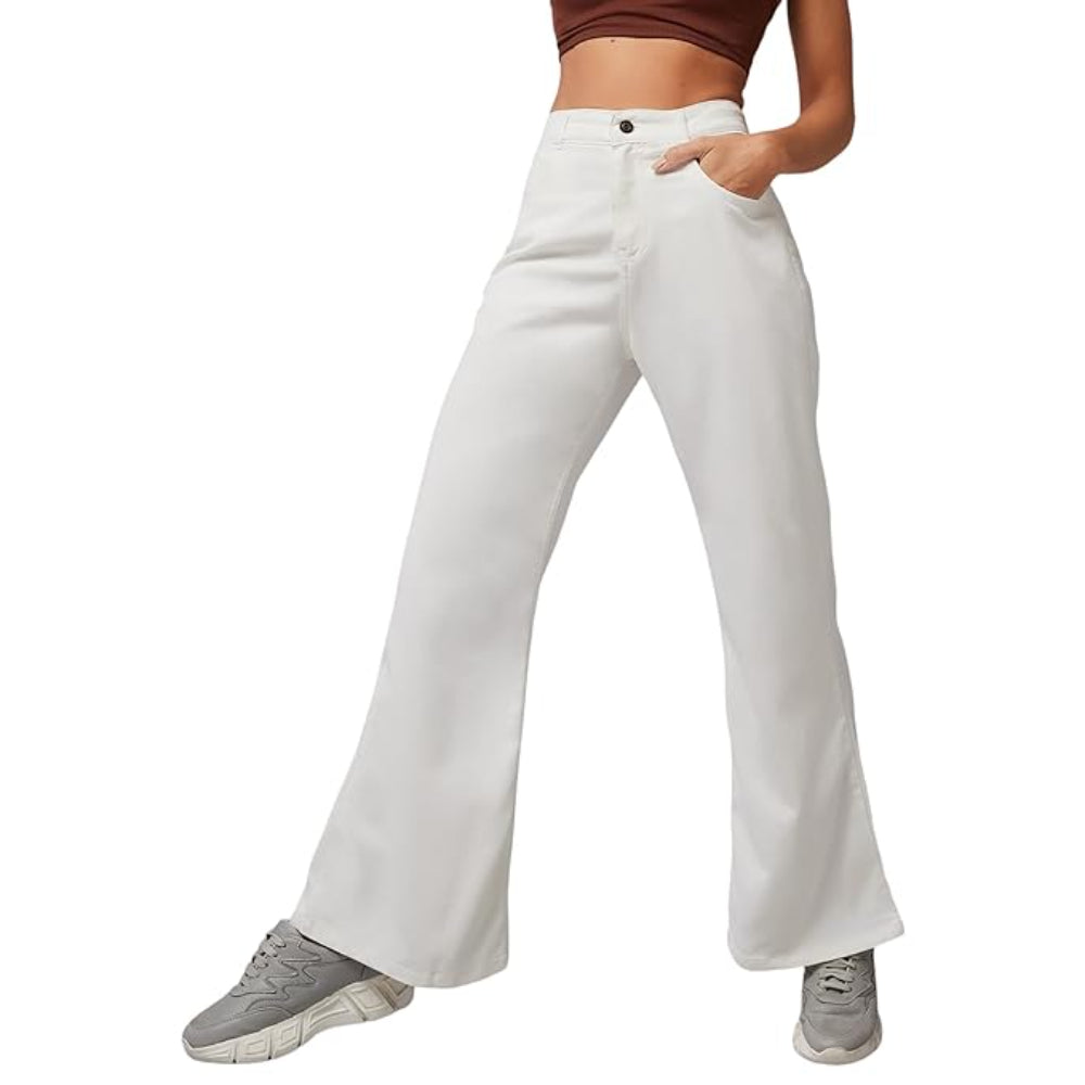 Women's Bootcut Snow White Jeans