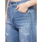 Women Skinny Fit High Charlotte Blue Jeans