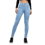 Women Skinny Fit High Light Blue Jeans