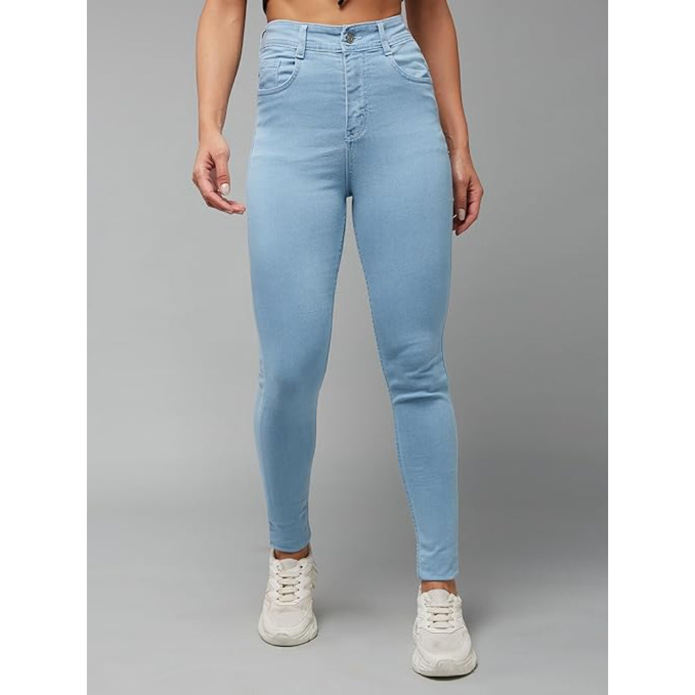 Women Skinny Fit High Zenith Blue Jeans