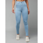 Women Skinny Fit High Zenith Blue Jeans